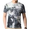 Men's T-Shirt 3d Tie Dye Print Tee Vintage O Neck Short Sleeve Casual Tops Streetwear Extra Large T-Shirt Fashion Men Clothing