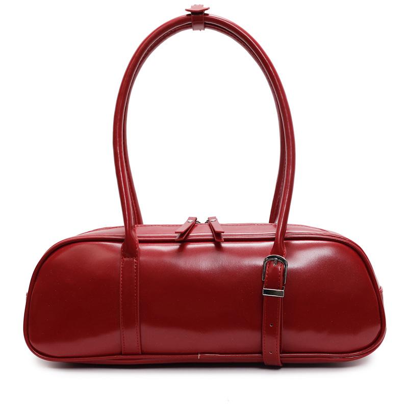 New baguette bag retro simple and versatile shoulder bag women's high-end commuting niche armpit bag
