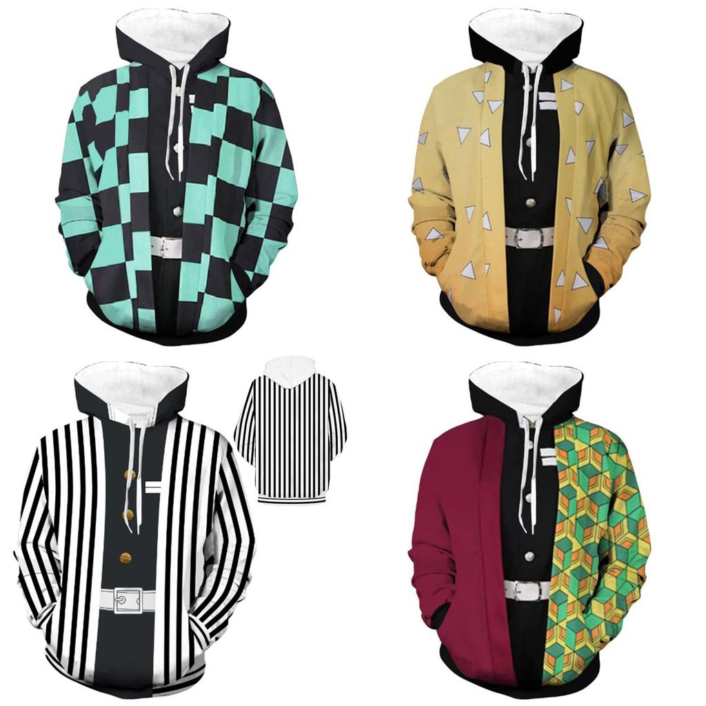 Slayer Kimetsu No Yaiba 3d Hoodie Sweatshirt With Comfortable Soft Material**