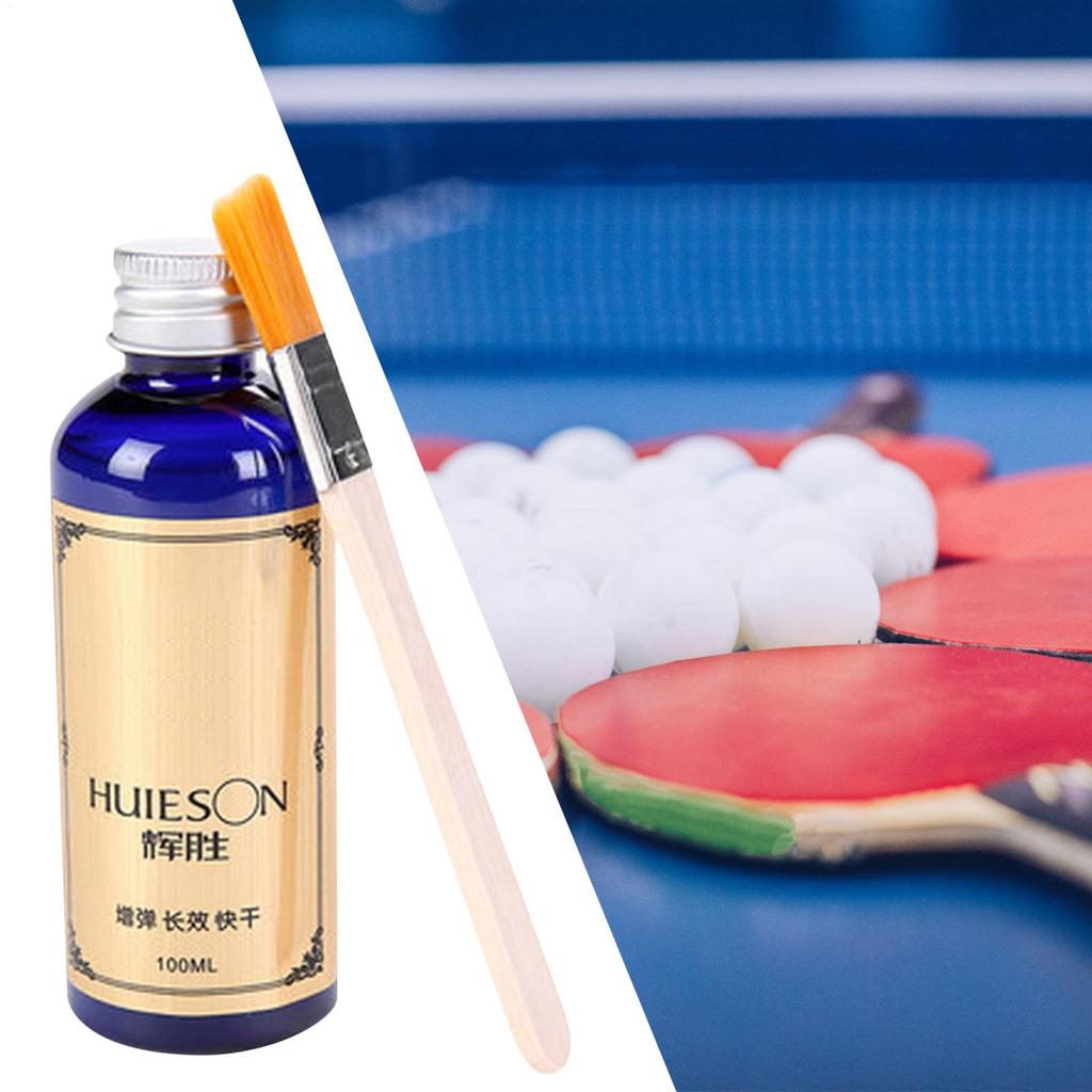 100ml Speed Liquid SuperGlue Professional Table Tennis Liquid With Brush Pingpong Racket Rubbers Table Tennis Glue Adhesive