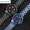 New Cool Wheel Watch  Fashionable Business Men's Watch  Personalized Hollow Disc  Steel Band Quartz Watch