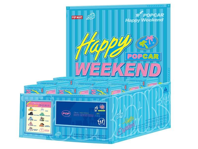 

POP MART POPCAR Happy Weekend Series Alloy ABS PVC Trading Figures Box of 9 & &