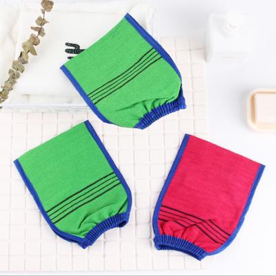 Bambusové vlákno sprchová vana Exfoliační mycí masážní masážní peeling na tělo Body Scrubber Rukavice