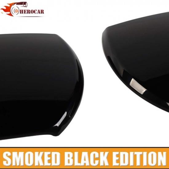 2 szt. Obie strony Pokrywa Lampy Reflektora Listwa Dekoracyjna Do Chevy Camaro 2010-15 Dymiony Czarny