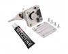 304 Stainless Steel Waterproof Polished Key Lock Plate Buckle Split Door Easy Access Opening Drawer Cabinet Cupboard Grain