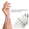 10pcs Nail Art Grinding Head Dead Skin Removal Nail Drill Bits Sanding Polishing Head Set