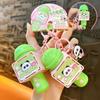 Originality Style Mini Microphone Keychain Cartoon Panda Recording Microphone Keychain  Gift Giving