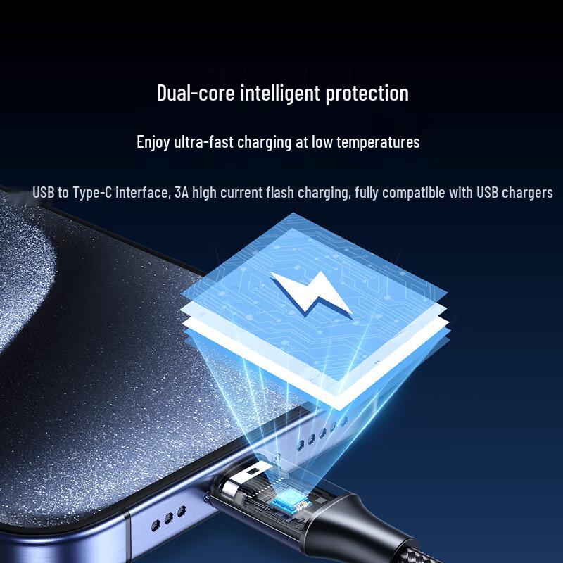 Ugreen USB-A To Type-C Braided Charging Cable for iPhone & Android