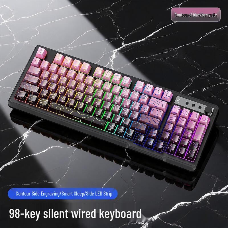 OLOEY 98-Key Wired Membrane Keyboard