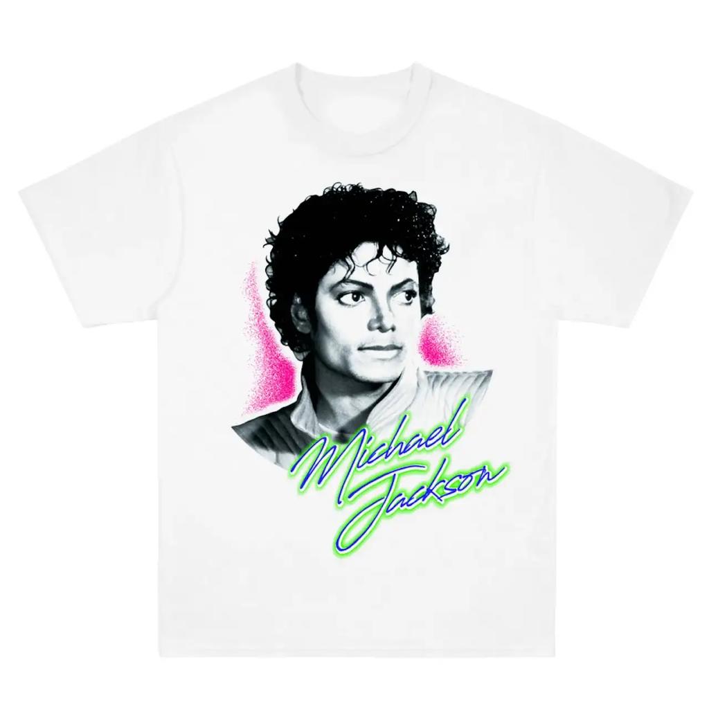 Michael Jackson Michael Jackson Vintage Americano Tendenza High Street T-Shirt Oversize da Uomo T-Shirt da Uomo e Donna