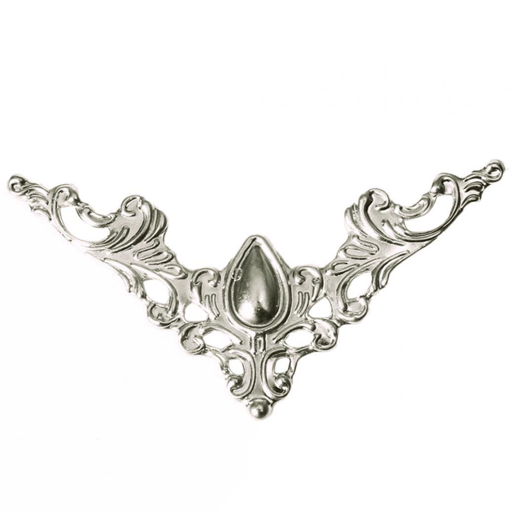 

12Pcs Jewelry Iron Case Scrapbook Box Desk Corner Decorative Guard Crafts