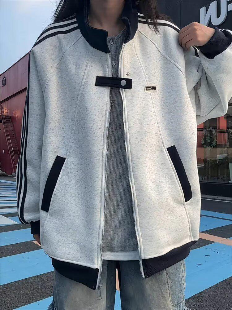 2025 Trendy Unisex Youth Long-Sleeve Jacket: Stylish Spring & Autumn Fashion Outerwear for Teens