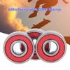 10pcs 608rs Wheel Bearings High Hardness Roller Skate Wheel Bearing Steel Sliding Bearing Deep Groove for Skateboard Scooter Car