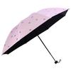 Paradise Umbrella Sun Umbrella UV Protection Female Vinyl Dual-Use Umbrella Sun Umbrella Sunny Umbrella Parasol Triple Folding Umbrella Portable