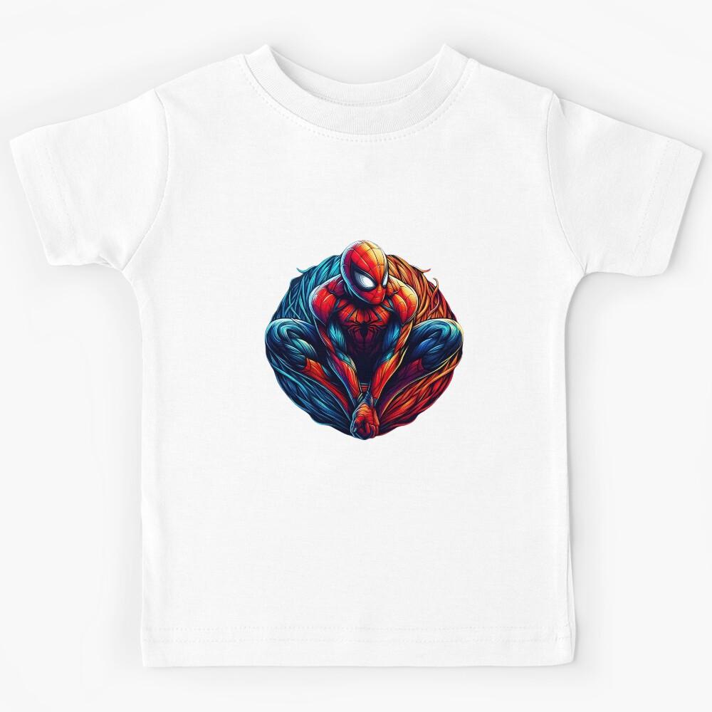Artistic Spiderman Design Kids T-Shirt 150