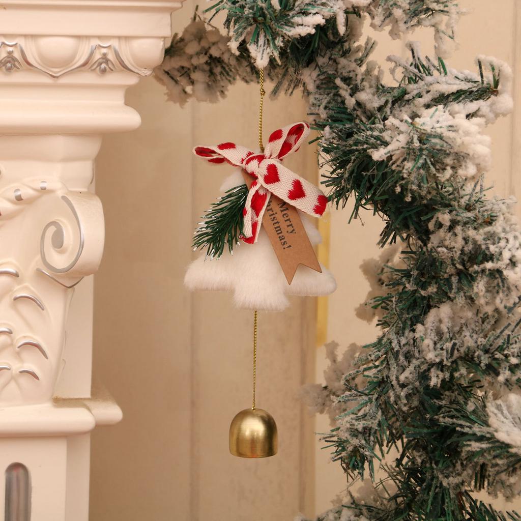 025 Christmas Bell Pendant Christmas Tree Decor Mini Handwoven Pendant