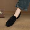 Fashion 2025 Spring New Casual Women Thick Low Heels Shoes Suede Commute Retro Office Pumps Quality Comfort Spring New Pumps Loafers