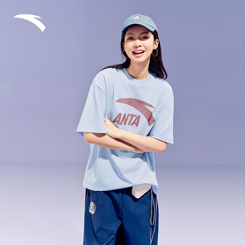 Anta Men s Loose Fit Logo Print Short Sleeve T-Shirt M