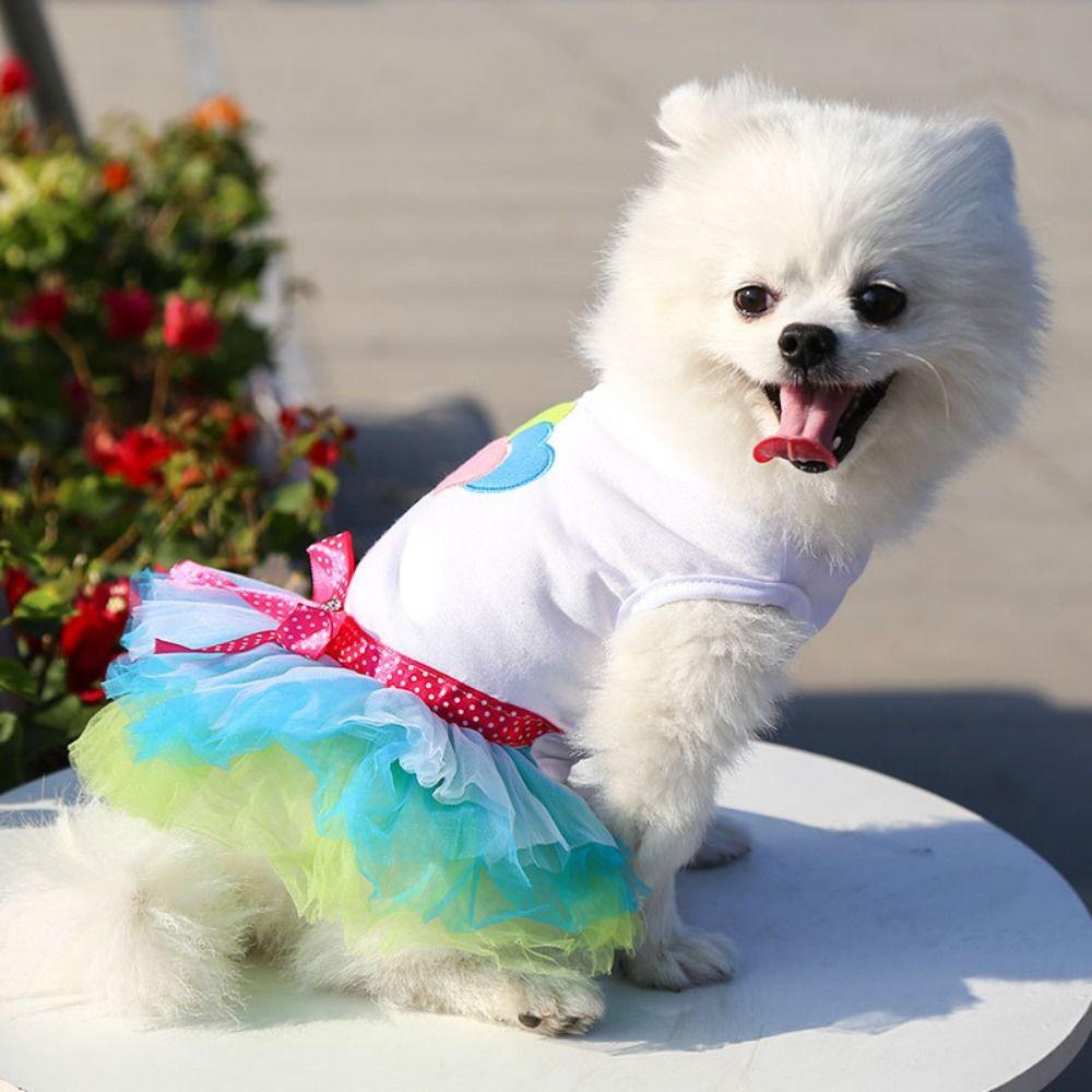 Breathable Pet  Princess Dress Soft Pet Skirt Fashion Sweet Dog Skirt  Pet Supplies
