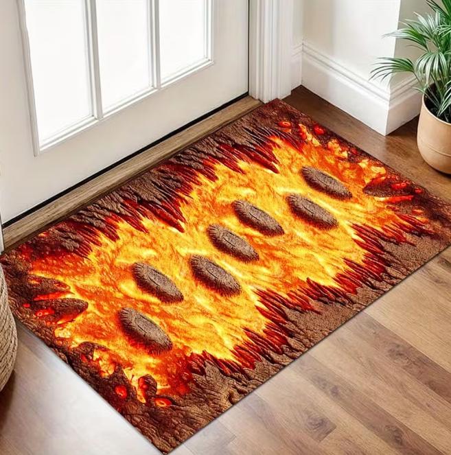 

Black Door Mat Anti Slip Bathroom Floor Mat Suitable Bedroom Living Room Entrance Camping Picnic Carpet Outdoor Mat Decoration 50X80cm
