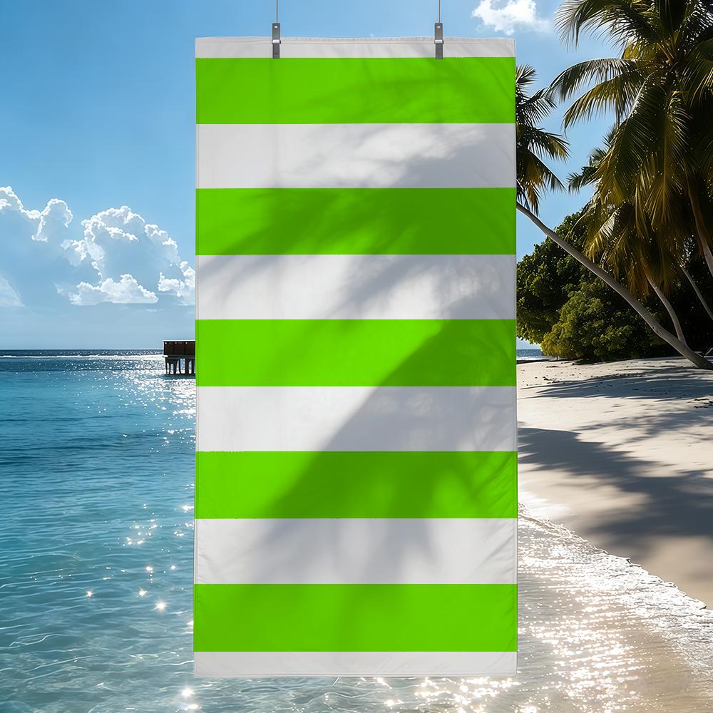 

fashionable colorful striped Towel Quick Drying Beach Towels Are Suitable For Swimming Pools Camping Yoga And The Gym W40*H60(CM)