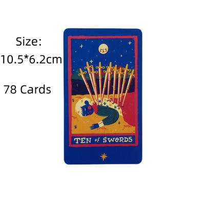 The Rainbow Tarot 78-Card Deck by Sonialazo Divination Fortune Telling Card Game Witchy Beginner Tarot Learning