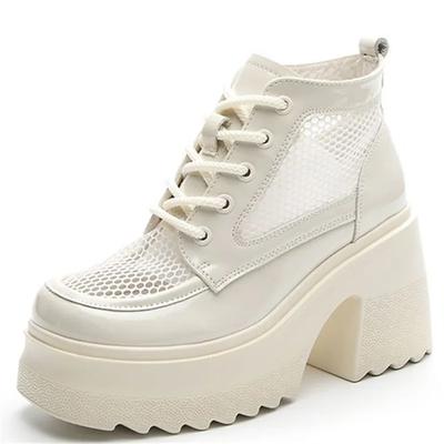 Platform High-heeled Roman Shoes Summer Boots Thick-soled Mesh Boots Sandals Women New Casual Boots for Women