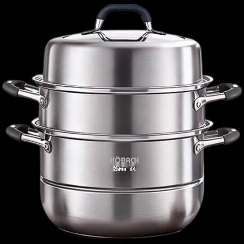 KOBACH 3-Layer 304 Stainless Steel Multi-functional Steamer Pot