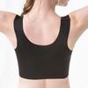 Reggiseno da Donna con Spalline Larghe in Pizzo Senza Cuciture Morbido Traspirante Stile Canotta Reggiseno Imbottito Push Up Reggiseni Elasticizzati Biancheria Intima da Donna