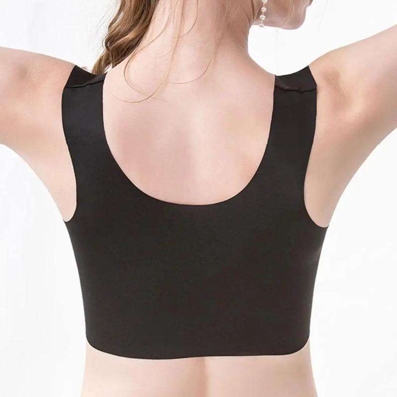 Reggiseno da Donna con Spalline Larghe in Pizzo Senza Cuciture Morbido Traspirante Stile Canotta Reggiseno Imbottito Push Up Reggiseni Elasticizzati Biancheria Intima da Donna