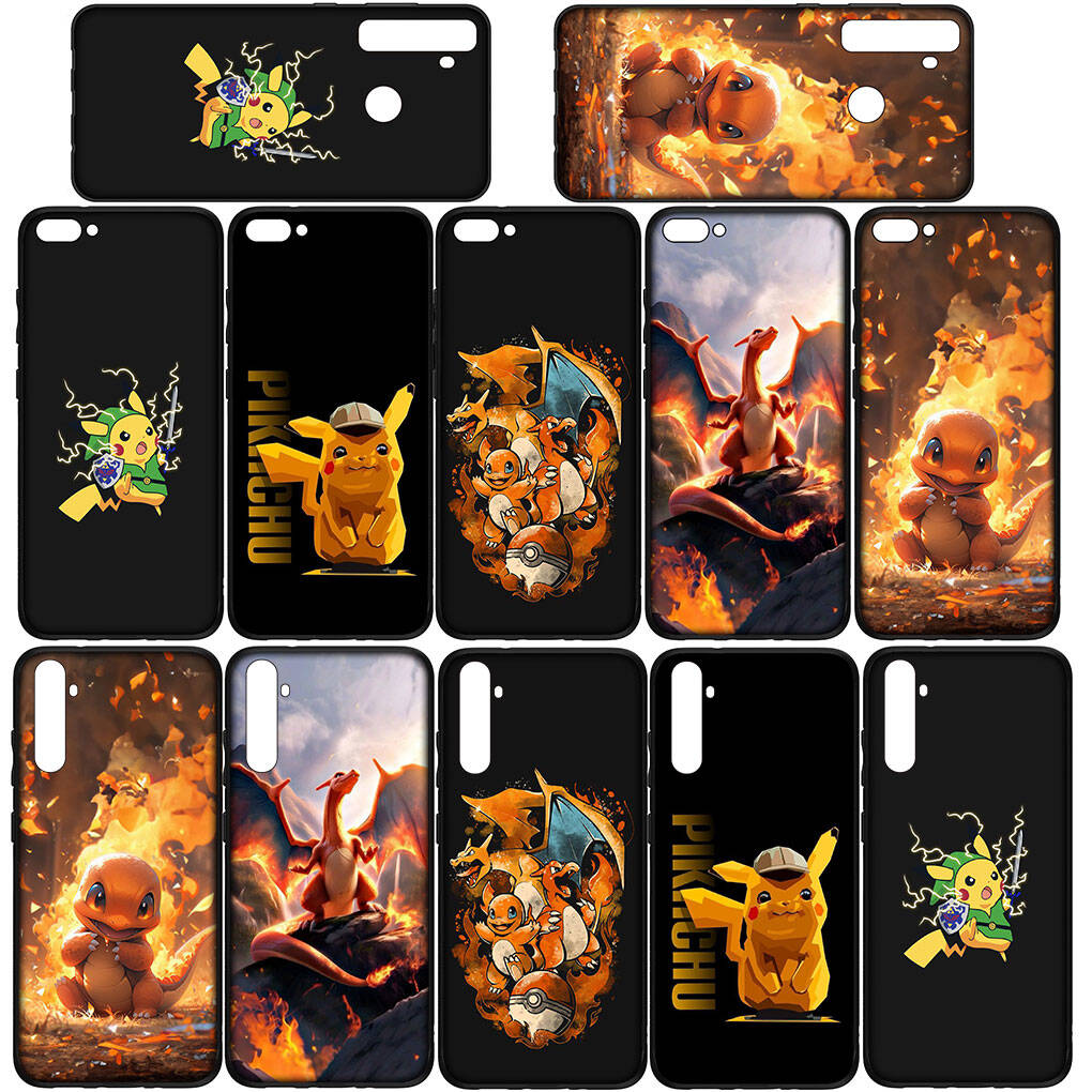 Custodia per Telefono per iPhone 17 16 15 Plus Xiaomi Poco F8 F7 X7 X6 M8 C85 C75 Redmi Note 14 12 11 13 Pro Max A4 14C 13C 15C Carino Pikachu Charmander Pokemon