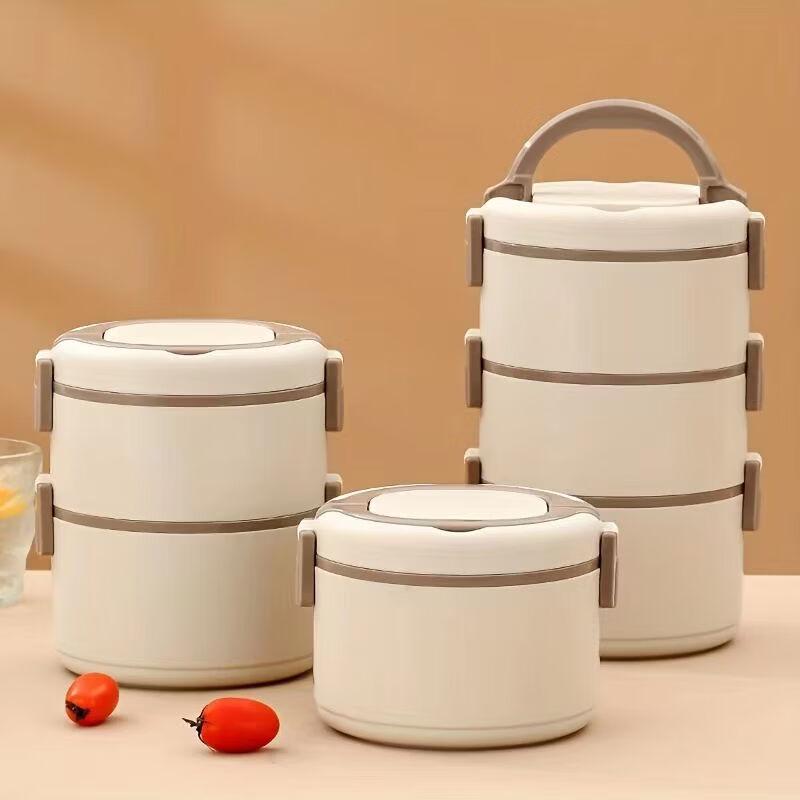 ZISIZ 3.25L 4-Layer Insulated Stainless Steel Lunch Box