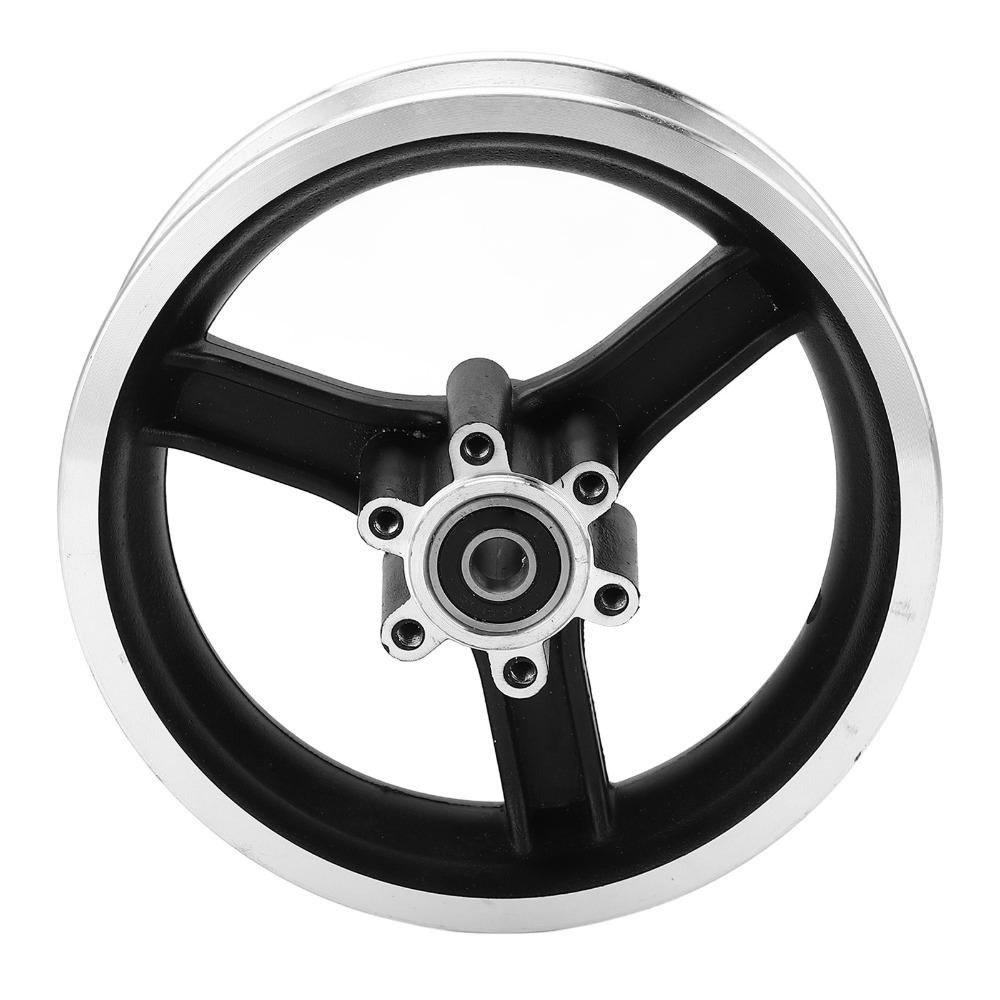 Mozzo Ruota Anteriore Scooter Elettrico in Lega di Alluminio 10 Pollici Senza Camera d'Aria Cerchione Mozzo Ruota E-Bike Ciclomotori