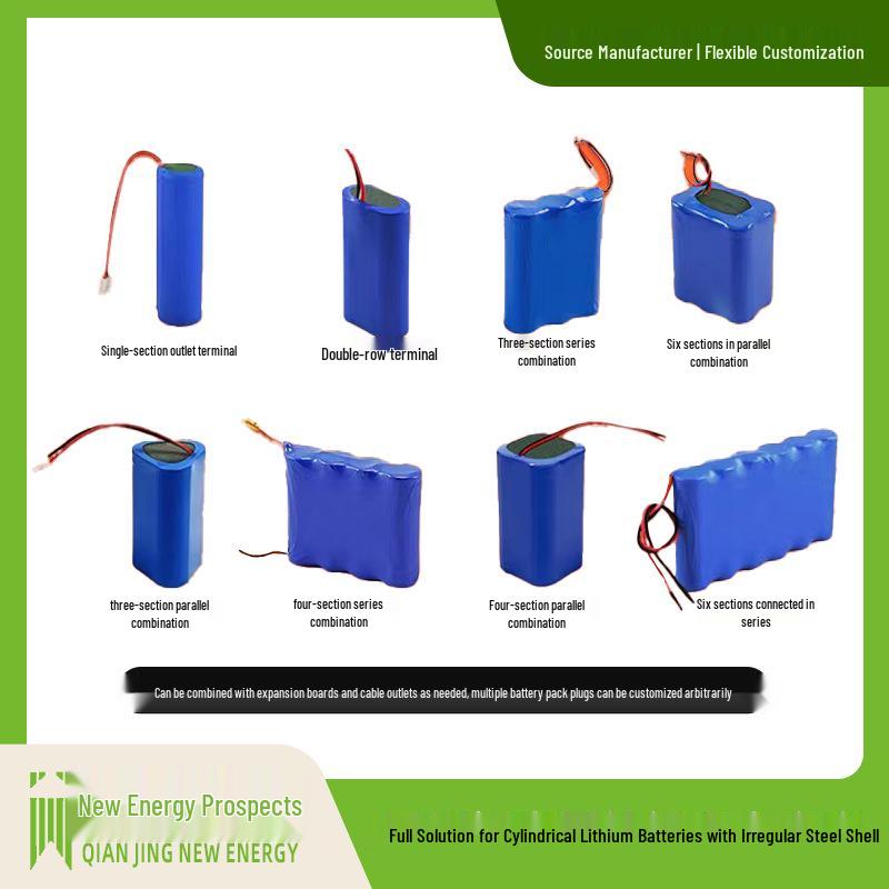Customizable Cylindrical Ternary Lithium Battery with Wired Protection Board and Large Capacity