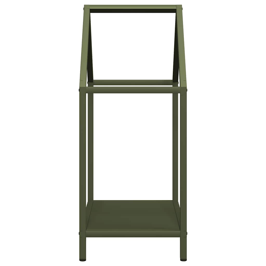 Firewood Rack Olive Green 40 x 25 x 60 cm Cold Rolled Steel