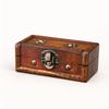 Vintage Distressed Wooden Storage Box with Metal Clasp Sturdy Decorative