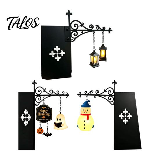 Seasonal Soft Furnishings Ghost LED Bookshelf Lamp with Pumpkin Bat Hanging Charms, Halloween Ambient Light for Bookshelves Bookend Night Light,