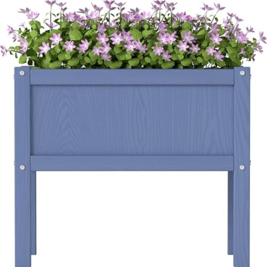 

Raised Garden Bed with Drainage Hole Waterproof HDPE Elevated Planter Box with Legs Stable and Durable to Plant Herb Vegetable United States