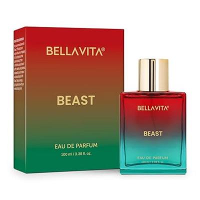 BELLAVITA Newly Launched Beast | Long Lasting EDP 100ml Perfume for Man and Woman | Raspberry, Patchouli and Rose | Premium Fragrance