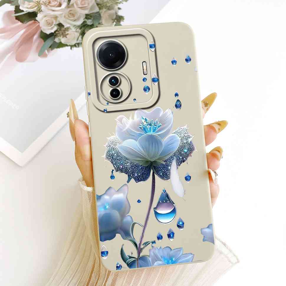 Für vivo S15e 5G V2190A Hülle Bunt Bemalte Blumen Silikonhülle Für Vivo S15e VIVO S15E 5G 6,44" Vollschutz Stoßfänger