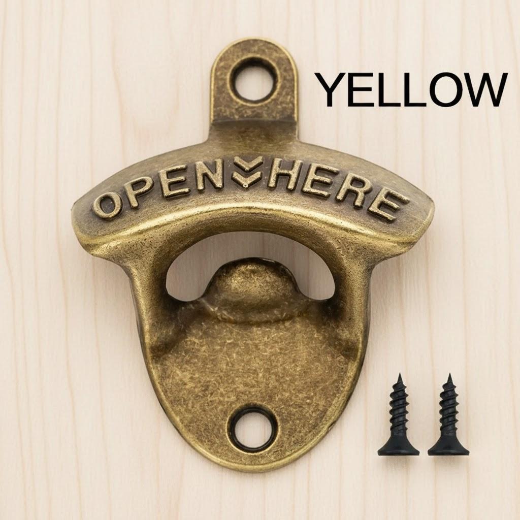 Wall Mounted Bottle Opener Vintage Zinc Alloy Beer Opener Creative Kitchen Bar Tool Home Decor