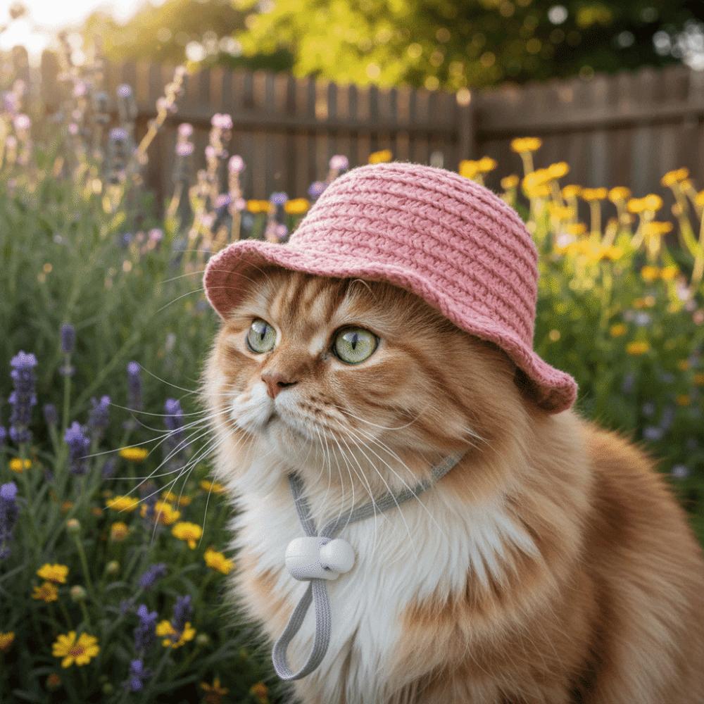 Breiter Rand Katzen-Sonnenhut Verstellbarer Haustier-Sonnenschutzhut Niedliche Hunde-Sonnenschutzkappe Zum Spazierengehen Wandern