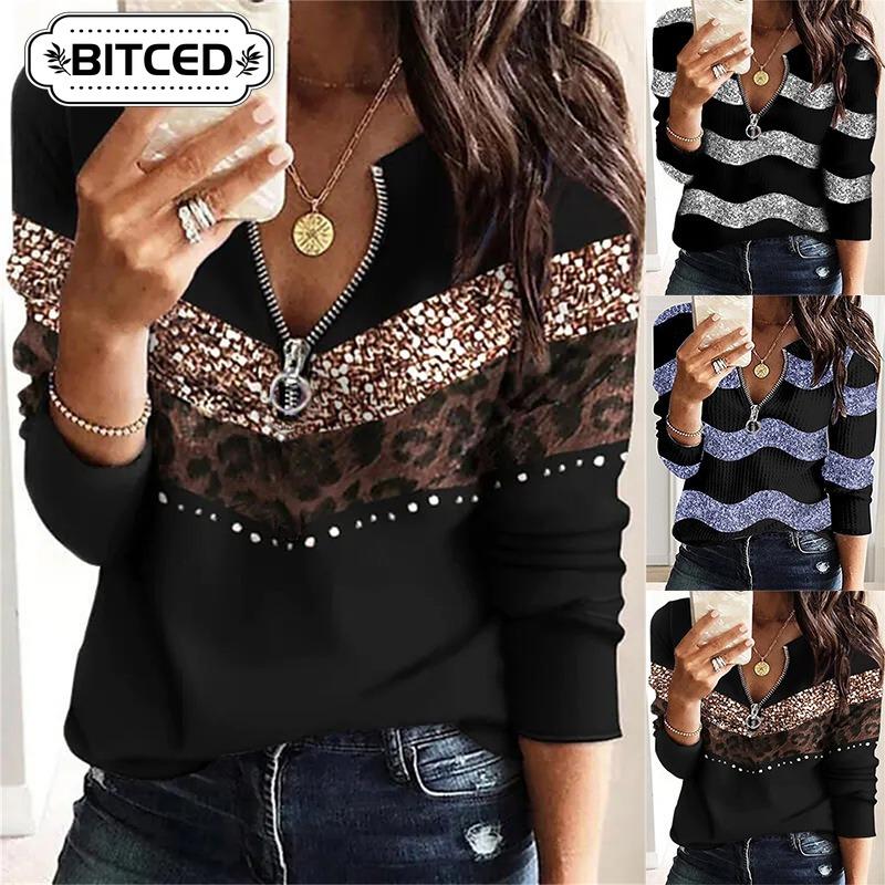 BITCED Damen Mode Lässige Langarm Hoodies & Sweatshirts