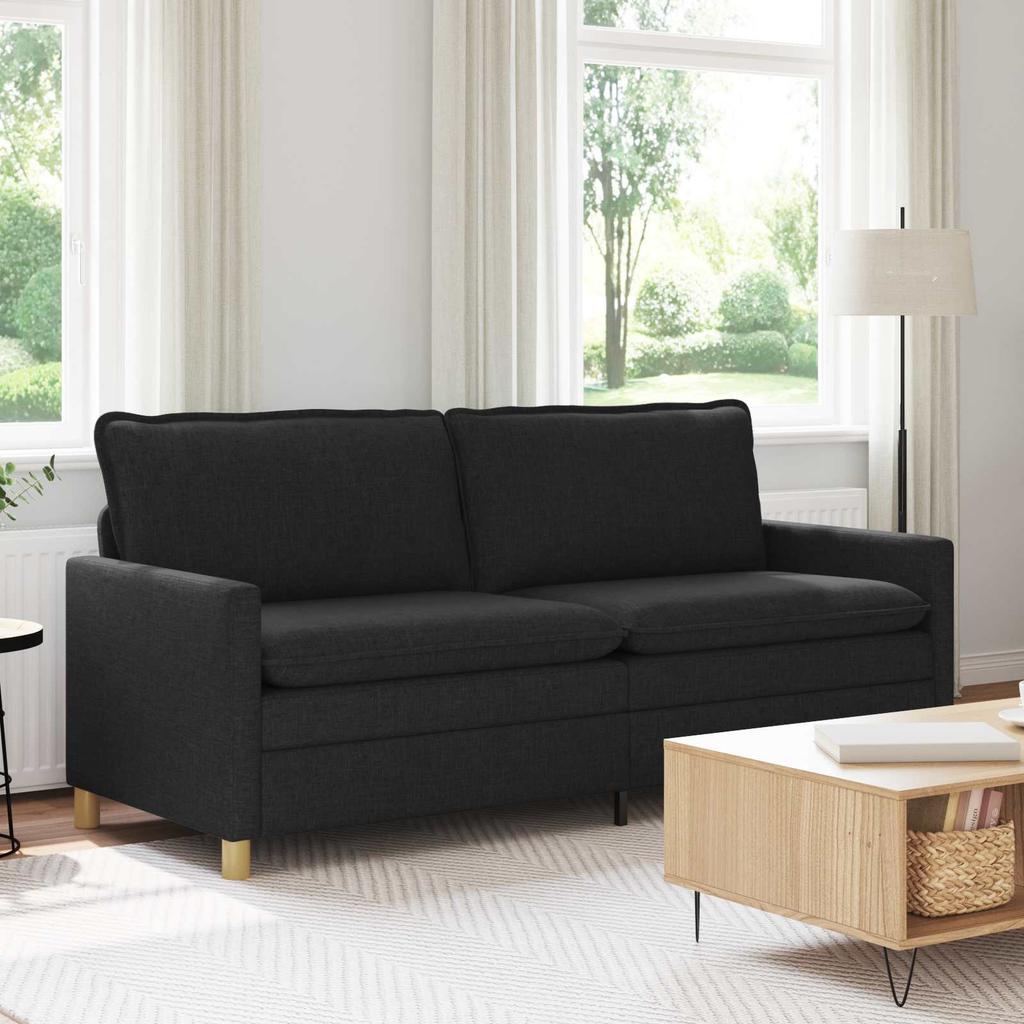 Sofa Black 196 x 81 x 87.5 cm Fabric