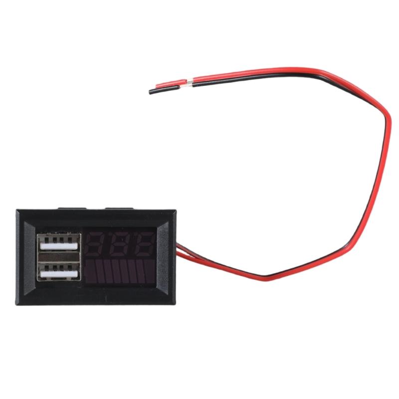 

Digital Voltmeter Universal for DC12V Car Motorcycles Vehicles Mini Voltage Meter Battery Tester Panel Voltage Monitors синій