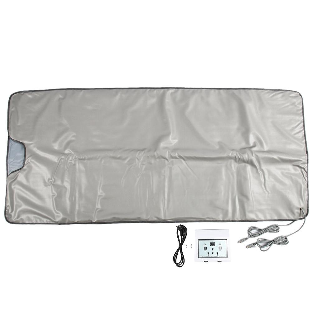 Far Infrared Adjustable Sauna Heating Blanket Detoxification Body Slimming Blanket (UK Plug)