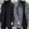 Men's Hooded Mid-Length Cotton-Padded Winter Jacket 2025