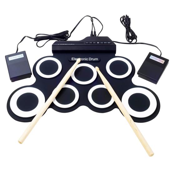

Folding Hand Roll Up Thicken Silicone Kids Electronic Drum Percussion Instrument