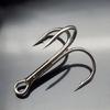 50pcs Strong Pull Lure Baits Fishing Hook with Feather Size 10 8 6 4 2 Feathered Treble Hook Barbed Hook for Crankbait