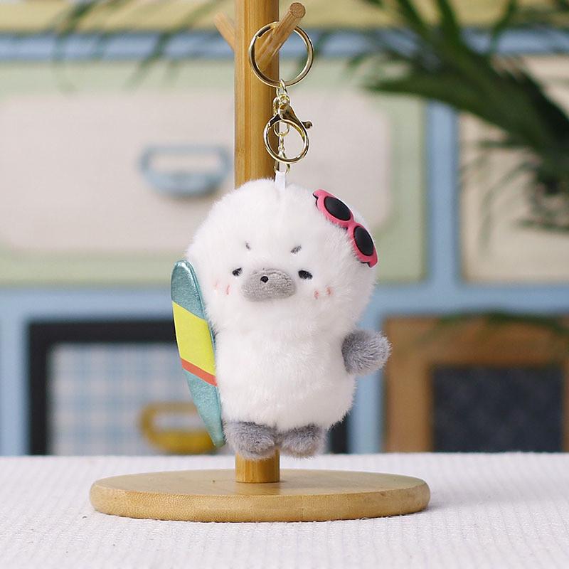 Cute Seal Plush Keychain With Pp Cotton Filling For Kids And Teens